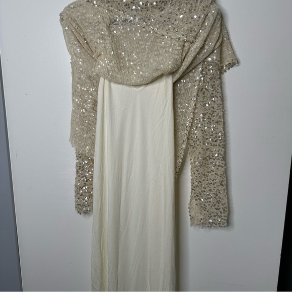 Zara champagne sequence maxi dress - Picture 16 of 16